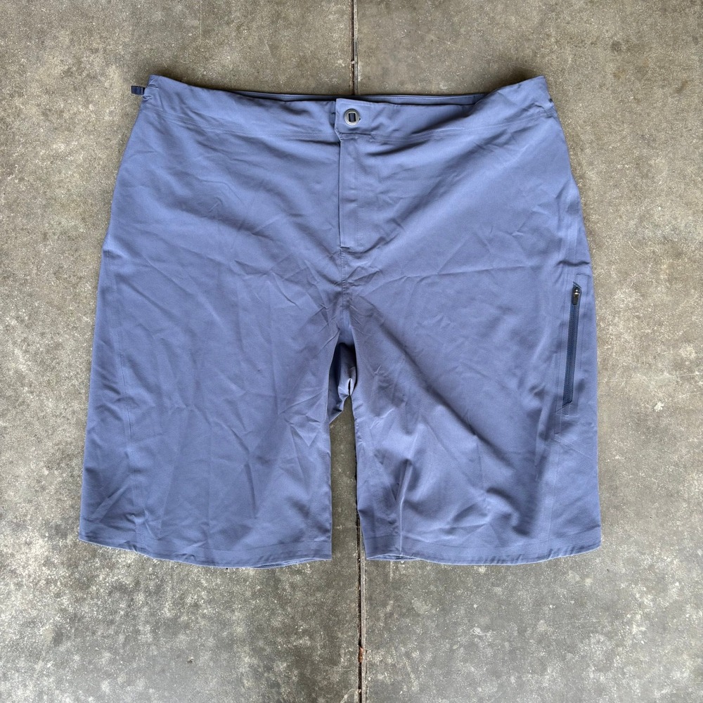Patagonia Dirt Roamer Bike Shorts Men's 40 Dolomite Blue Outdoor MTB Cycling